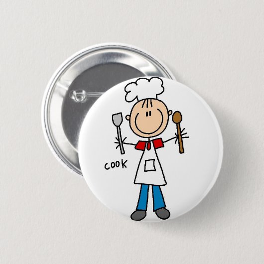 Cook Stick Figuur Button (Voorkant /achterkant)