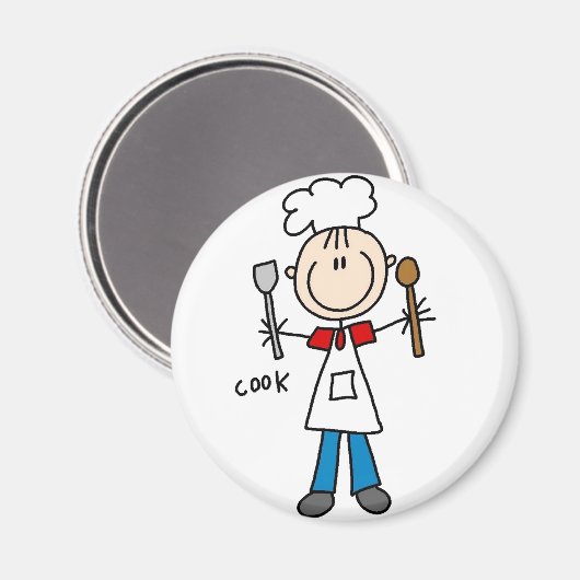 Cook Stick figuur magneet (Voorkant / Achterkant)