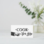 Cook Visitekaartjes - om het even welke achtergron (Staand voorkant)