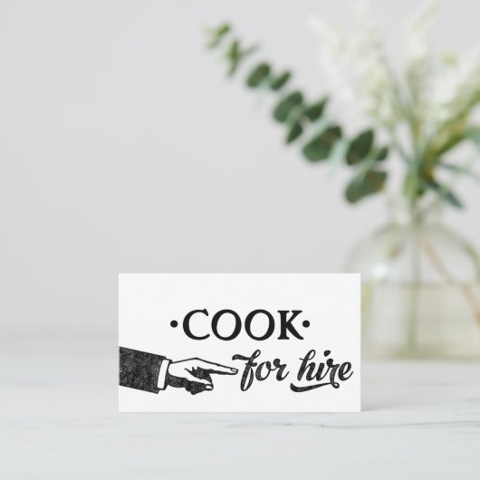 Cook Visitekaartjes - om het even welke achtergron (Staand voorkant)