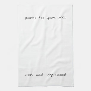 Cook Wash Dry Herhaal Tea Kitchen Towel Theedoek