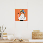 Cook with a Pearl Earring Poster (Keuken)