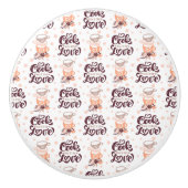 Cook with Love Keramische Knop (Voorkant)