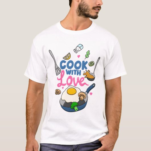 Cook with Love T-shirt (Voorkant)