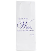Cook with Wine, Gift Wine Bag Wijn Cadeautas (Achterkant)