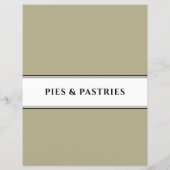Cookbook Divider | Pie en banketbakken | Sage Blac (Achterkant)