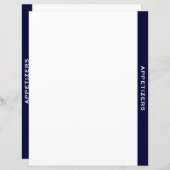 Cookbook Divider | Zeemacht en wit | Verzoekers (Voorkant / Achterkant)