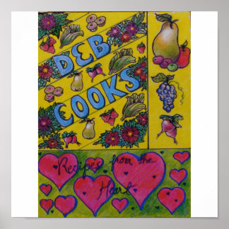 Cookbook Hoesje Art - Deb Koks Poster