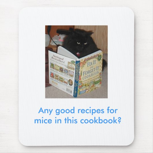 Cookbook Kat muispad Muismat (Voorkant)