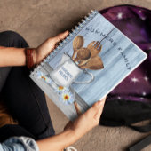 Cookbook Waterverf Ontvangt gereedschap Hout Daisy Notitieboek