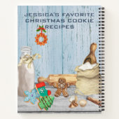 Cookbook Waterverf Ontvangt kerstkookbakken Notitieboek (Achterkant)