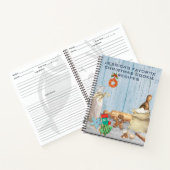 Cookbook Waterverf Ontvangt kerstkookbakken Notitieboek (Binnen)