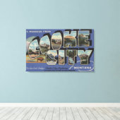 Cooke City, Montana - Large Letter Scenes 2 Canvas Afdruk (Insitu (Houten vloer))