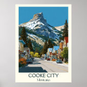 Cooke City Montana  Yellowstone Gateway Poster (Voorkant)