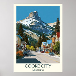 Cooke City Montana  Yellowstone Gateway Poster
