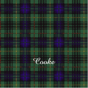 Cooke clan Pset Scottish kiltartan Fotobeeldje Magneet
