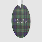 Cooke clan Pset Scottish kiltartan Ornament (voorkant)