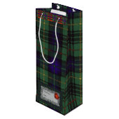 Cooke clan Pset Scottish kiltartan Wijn Cadeautas (Achterkant Gekanteld)