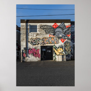 Cooke St Graffiti Kleur versie nr. 1 Poster