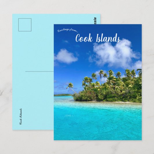Cookeilanden Briefkaart (Voorkant / Achterkant)