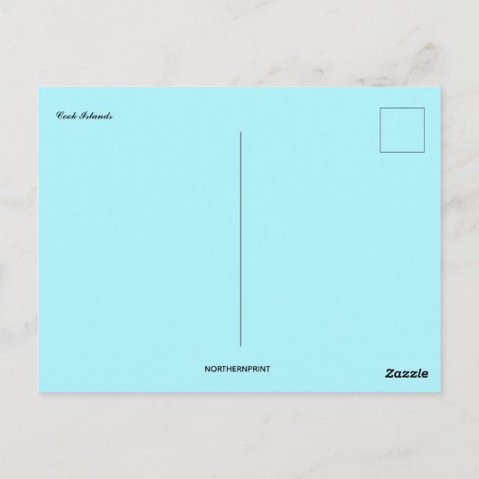 Cookeilanden Briefkaart (Achterkant)