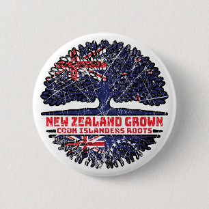 Cookeilanden, Nieuw-Zeeland Ronde Button 5,7 Cm