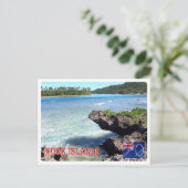 Cookeilanden - Rarotonga-strand - Briefkaart (Staand voorkant)
