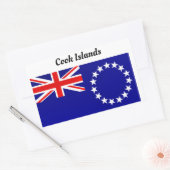 Cookeilanden Rechthoekige Sticker (Envelop)