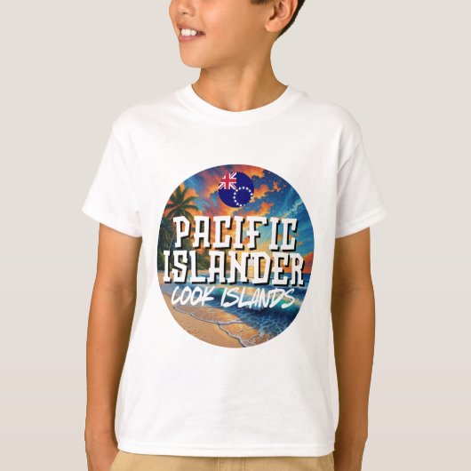 Cookeilanden Stille Oceaan T-shirt (Voorkant)