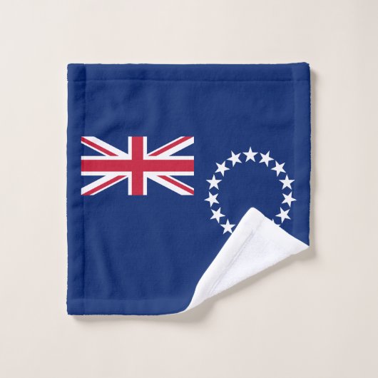 Cookeilanden vlag bad handdoek (Wasdoekje)