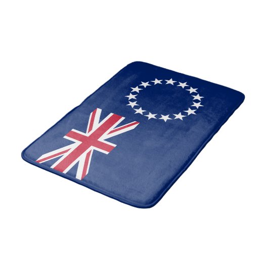 Cookeilanden vlag badmat (Gekanteld)