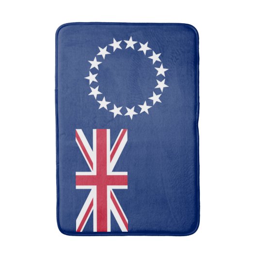 Cookeilanden vlag badmat (Voorkant Verticaal)