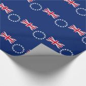 Cookeilanden vlag cadeaupapier (Hoek)