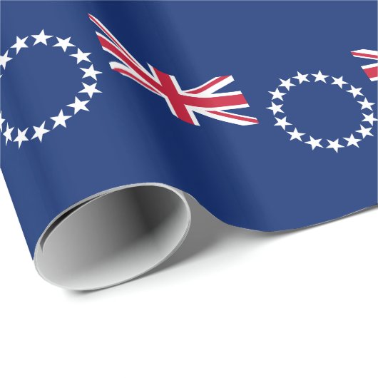Cookeilanden vlag cadeaupapier (Rol Hoek)