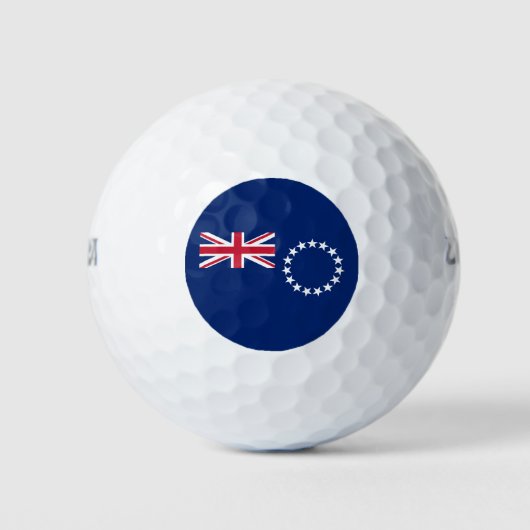 Cookeilanden vlag golfballen (Voorkant)