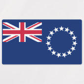 Cookeilanden vlag labels (Design 1)
