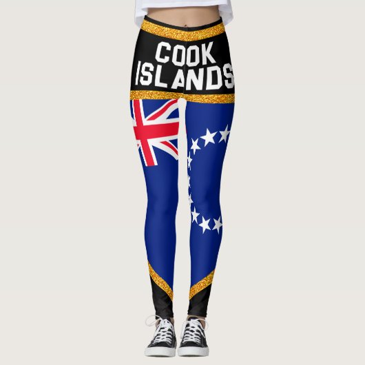 Cookeilanden vlag leggings (Voorkant)