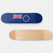 Cookeilanden vlag persoonlijk skateboard (Horizontaal)