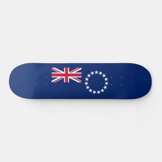 Cookeilanden vlag persoonlijk skateboard (Horizontaal)