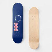Cookeilanden vlag persoonlijk skateboard (Voorkant)