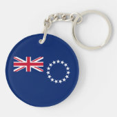 Cookeilanden vlag sleutelhanger (Achterkant)