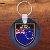 Cookeilanden vlag sleutelhanger (Voorkant)