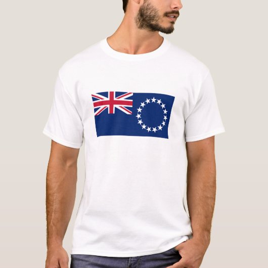 Cookeilanden vlag t-shirt (Voorkant)