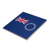 Cookeilanden vlag tegeltje (Zijkant)