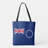 Cookeilanden vlag tote bag (Achterkant)