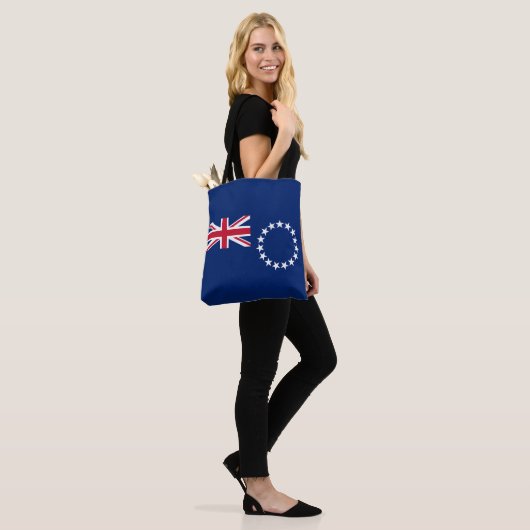 Cookeilanden vlag tote bag (Op model)