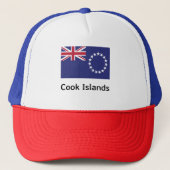 Cookeilanden vlag trucker pet (Voorkant)