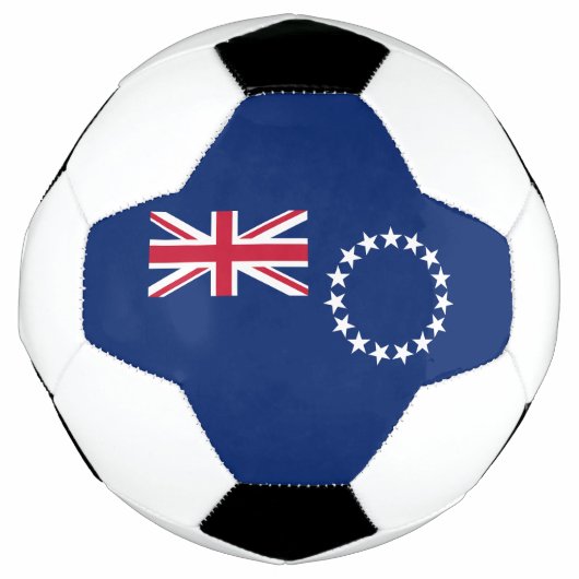 Cookeilanden vlag voetbal (Voorkant)