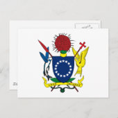 Cookeilanden wapenschild-Briefkaart Briefkaart (Voorkant / Achterkant)