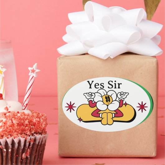 Cooker Said Yes, Sir Sticker – Funny Kitchen Quote (Feest)